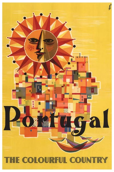 Vintage Travel Posters: Portugal: The Colorful Country by Unknown Artist