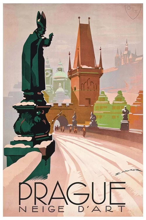 Prague: Neige d'Art by Unknown Artist wall art