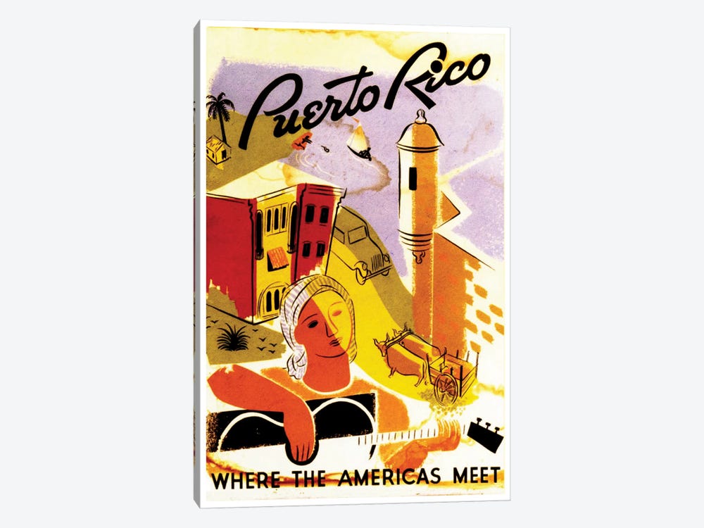 Puerto Rico: Where The Americas Meet II by Unknown Artist 1-piece Canvas Wall Art