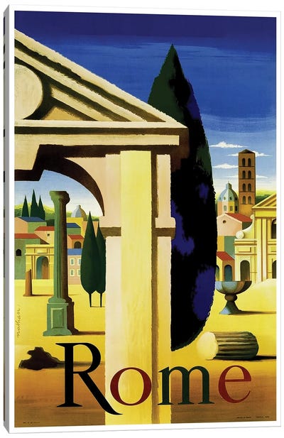 Rome Canvas Art Print - Rome Travel Posters
