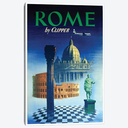 Rome - By Clipper Canvas Print #LIV279} by Unknown Artist Art Print