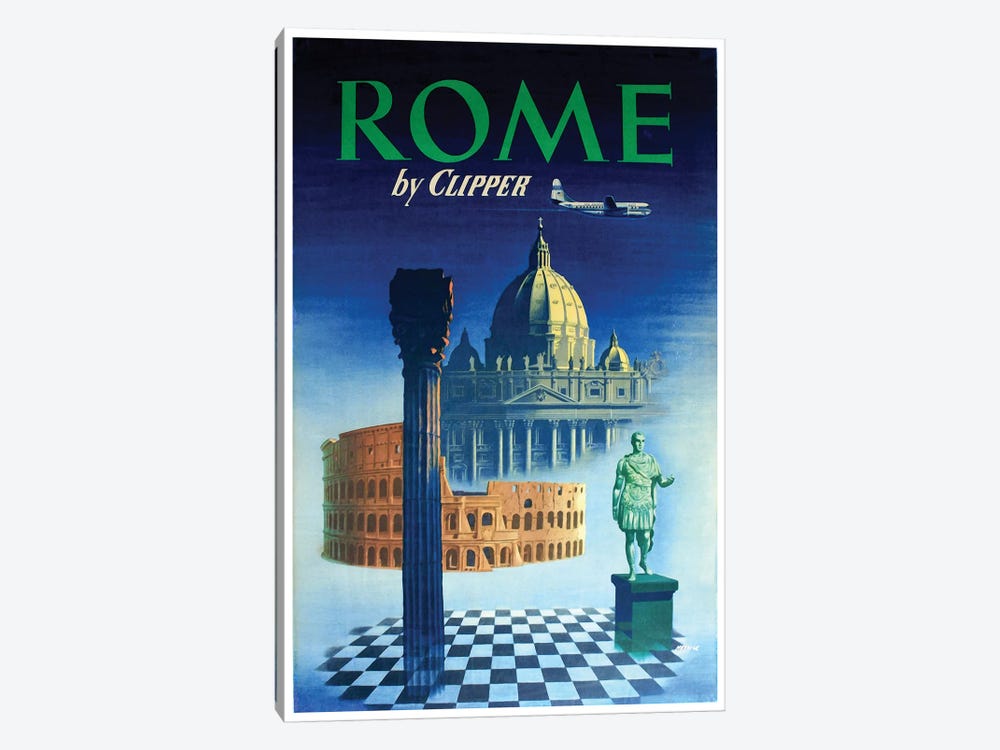 Rome - By Clipper by Unknown Artist 1-piece Canvas Art