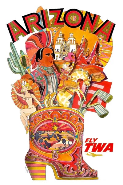 Arizona: Arizona - Fly TWA I by Unknown Artist