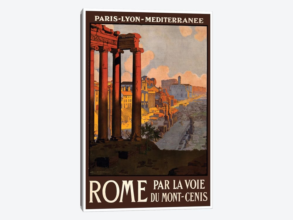 Rome Par La Voie Du Mont-Cenis 1-piece Canvas Art