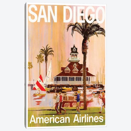San Diego - American Airlines Canvas Print #LIV285} by Unknown Artist Art Print