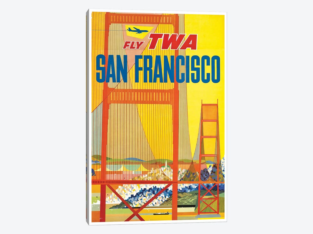 San Francisco - Fly TWA I by Unknown Artist 1-piece Art Print