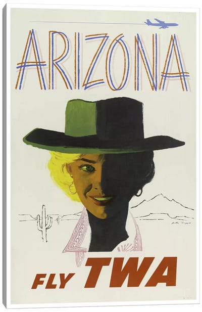 Arizona - Fly TWA II Canvas Art Print