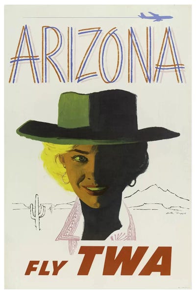 Vintage Travel Posters: Arizona - Fly TWA II by Unknown Artist