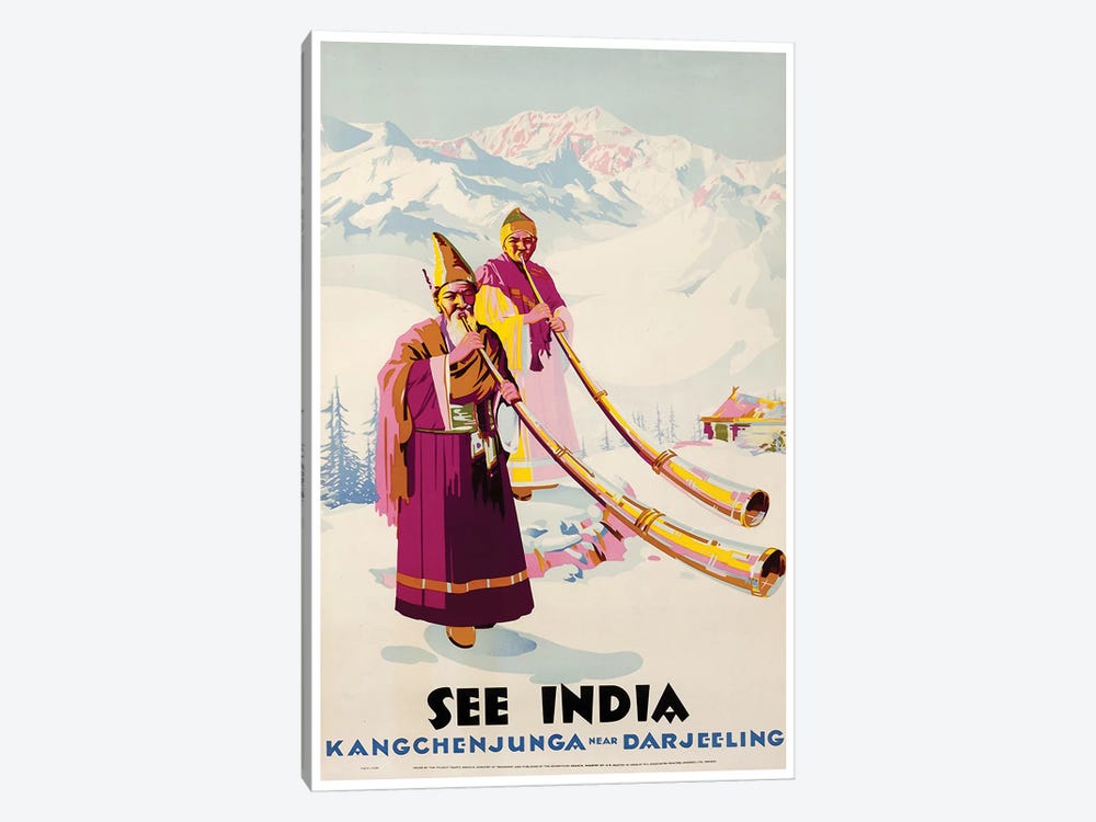 See India: Kangchenjunga Near Darjeeling by Unknown Artist 1-piece Art Print