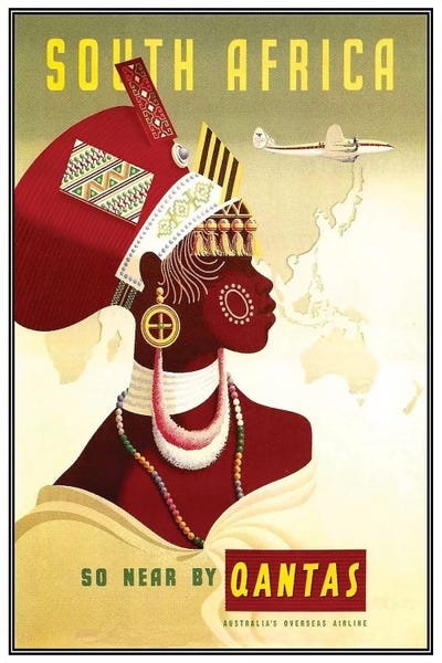 Africa: South Africa - So Near By Qantas by Unknown Artist