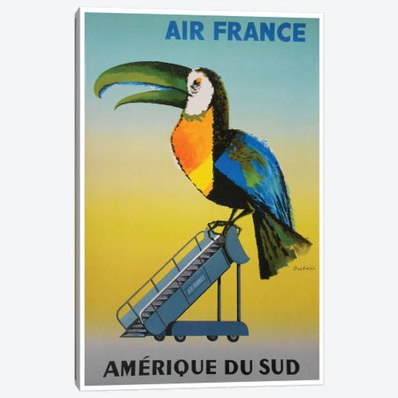 South America - Air France Canvas Print #LIV311} by Unknown Artist Canvas Wall Art