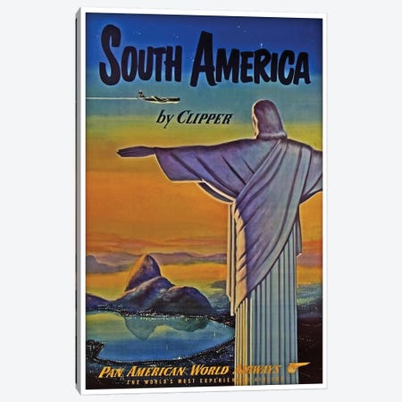 South America - By Clipper I Canvas Print #LIV312} by Unknown Artist Canvas Art
