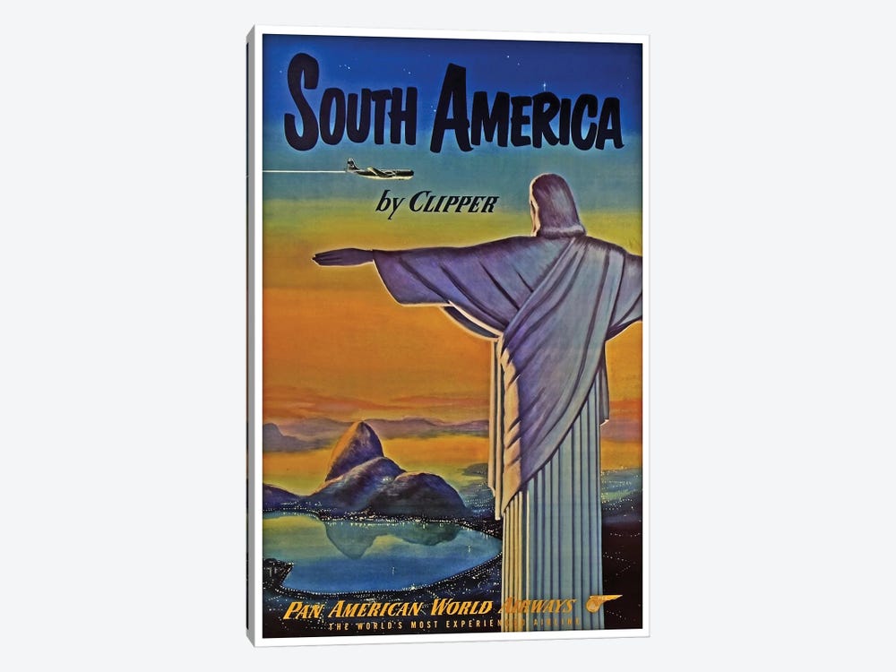 South America - By Clipper I by Unknown Artist 1-piece Canvas Art