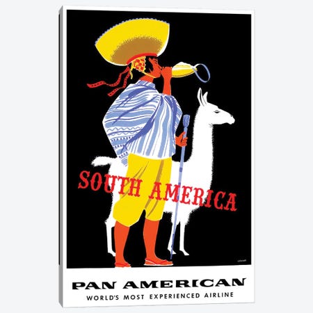 South America - Pan American Canvas Print #LIV314} by Unknown Artist Art Print