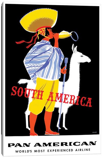 South America - Pan American Canvas Art Print - South America Art