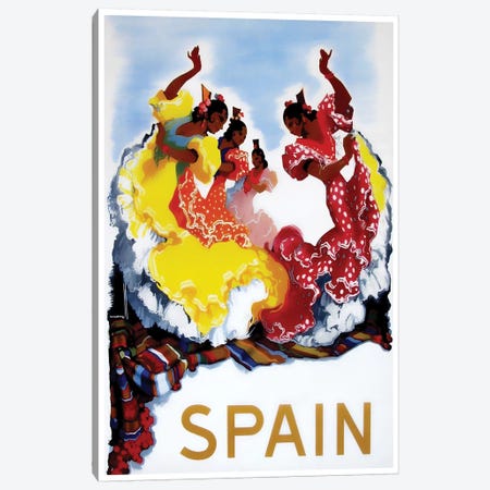 Spain I Canvas Print #LIV318} by Unknown Artist Canvas Artwork