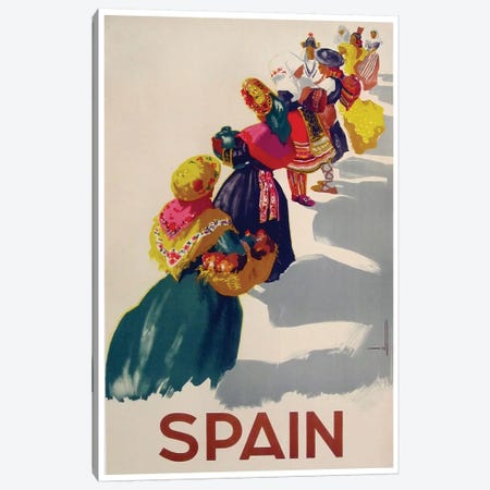 Spain II Canvas Print #LIV319} by Unknown Artist Canvas Artwork
