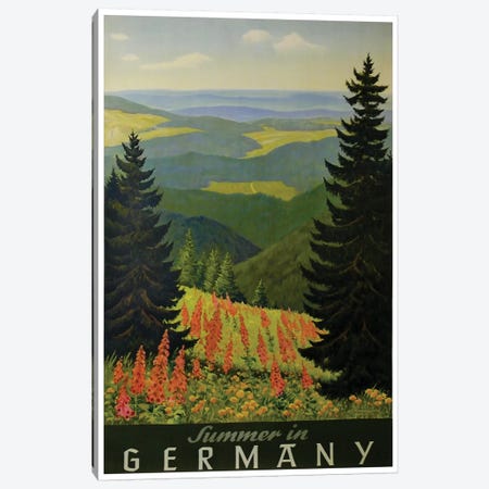 Summer In Germany Canvas Print #LIV325} by Unknown Artist Canvas Wall Art