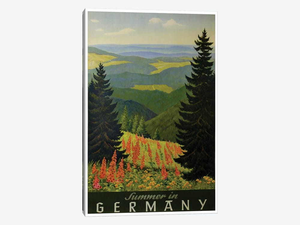 Summer In Germany by Unknown Artist 1-piece Canvas Art
