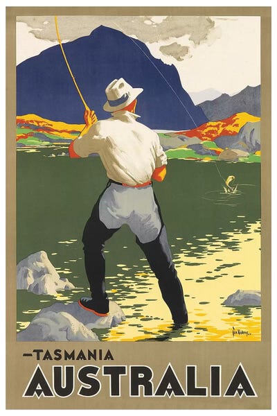 Vintage Travel Posters: Tasmania, Australia by Unknown Artist
