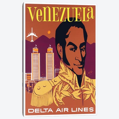 Venezuela - Delta Air Lines Canvas Print #LIV340} by Unknown Artist Canvas Print
