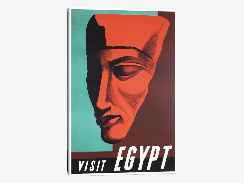 Visit Egypt by Unknown Artist 1-piece Canvas Art