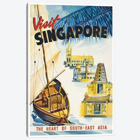 Visit Singapore: The Heart Of Southeast Asia Canvas Print #LIV356} by Unknown Artist Canvas Print