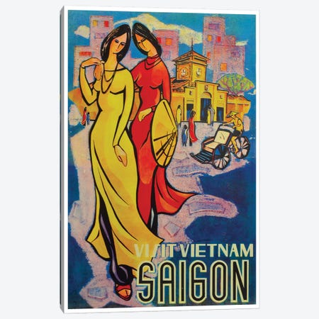 Visit Vietnam: Saigon Canvas Print #LIV358} by Unknown Artist Canvas Wall Art