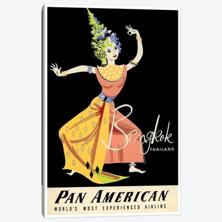 Bangkok, Thailand - Pan American Canvas Print #LIV38} by Unknown Artist Art Print