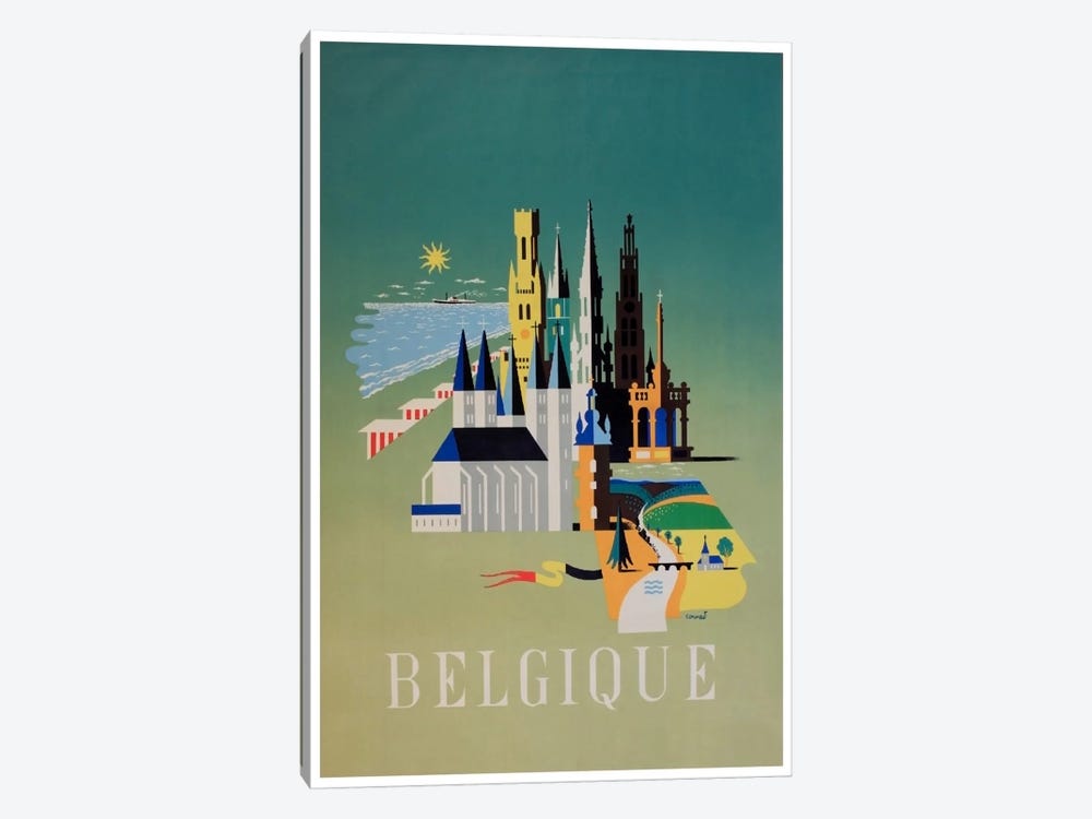 Belgique (Belgium) I by Unknown Artist 1-piece Canvas Print