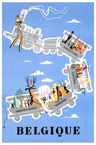 Vintage Travel Posters: Belgique (Belgium) II by Unknown Artist