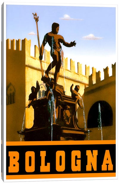 Bologna Canvas Art Print - Fountain Art