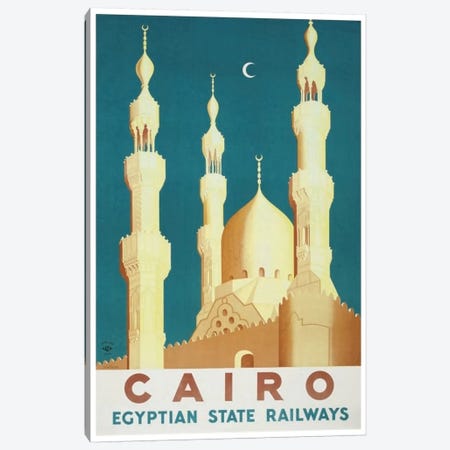 Cairo - Egyptian State Railways Canvas Print #LIV47} by Unknown Artist Canvas Print
