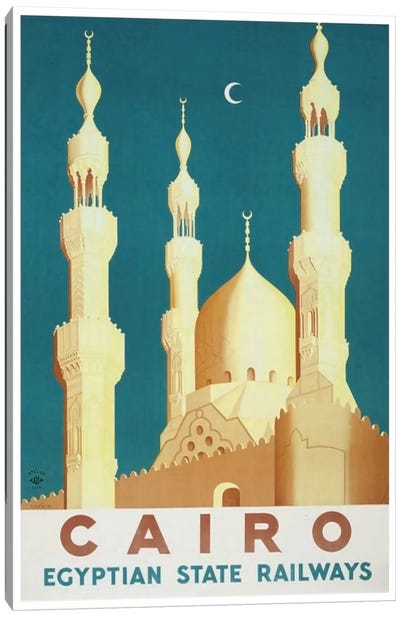 Cairo - Egyptian State Railways Canvas Art Print - Vintage Travel Posters