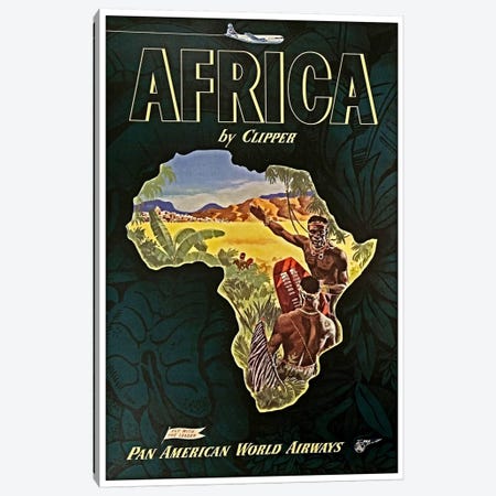 Africa - Pan Am I Canvas Print #LIV4} by Unknown Artist Canvas Artwork