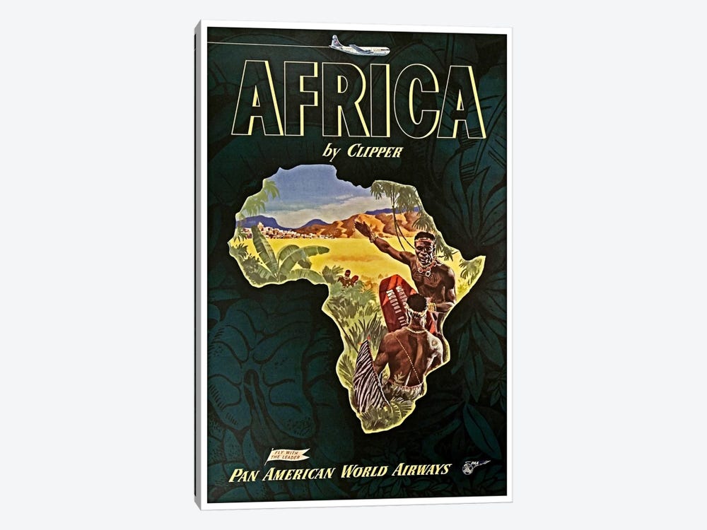 Africa - Pan Am I by Unknown Artist 1-piece Canvas Wall Art
