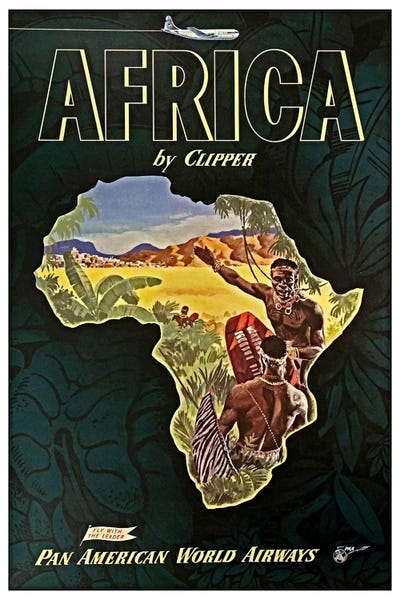 Vintage Travel Posters: Africa - Pan Am I by Unknown Artist