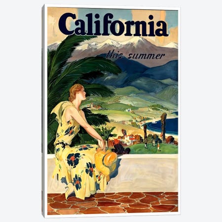 California, This Summer Canvas Print #LIV50} by Unknown Artist Canvas Print
