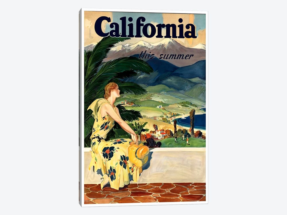 California, This Summer by Unknown Artist 1-piece Canvas Print
