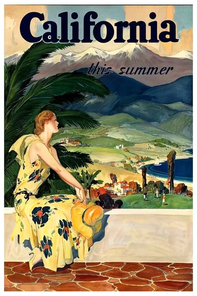 Vintage Travel Posters: California, This Summer by Unknown Artist