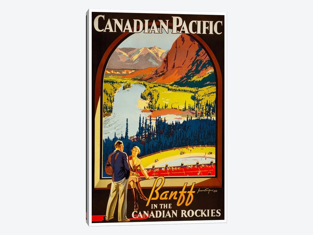 Canadian Pacific: Banff In The Canadian Rockies by Unknown Artist 1-piece Canvas Artwork