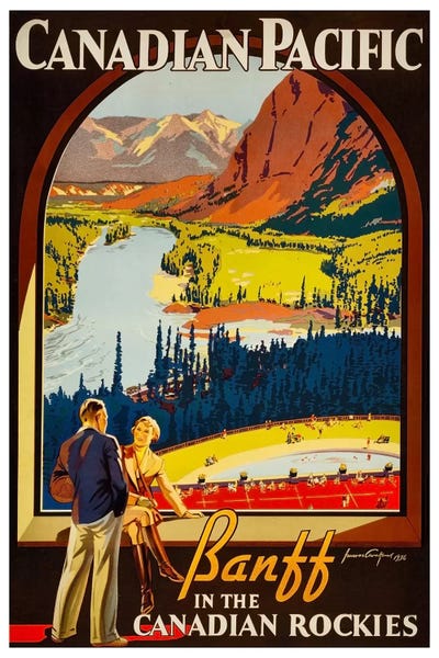 Canada: Canadian Pacific: Banff In The Canadian Rockies by Unknown Artist