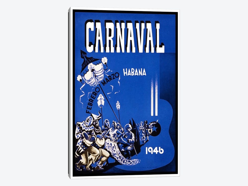 Carnaval: Habana, Febrero-Marzo 1946 by Unknown Artist 1-piece Canvas Art