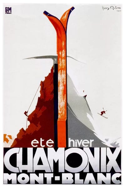 Chamonix-Mont-Blanc I by Unknown Artist framed wall art