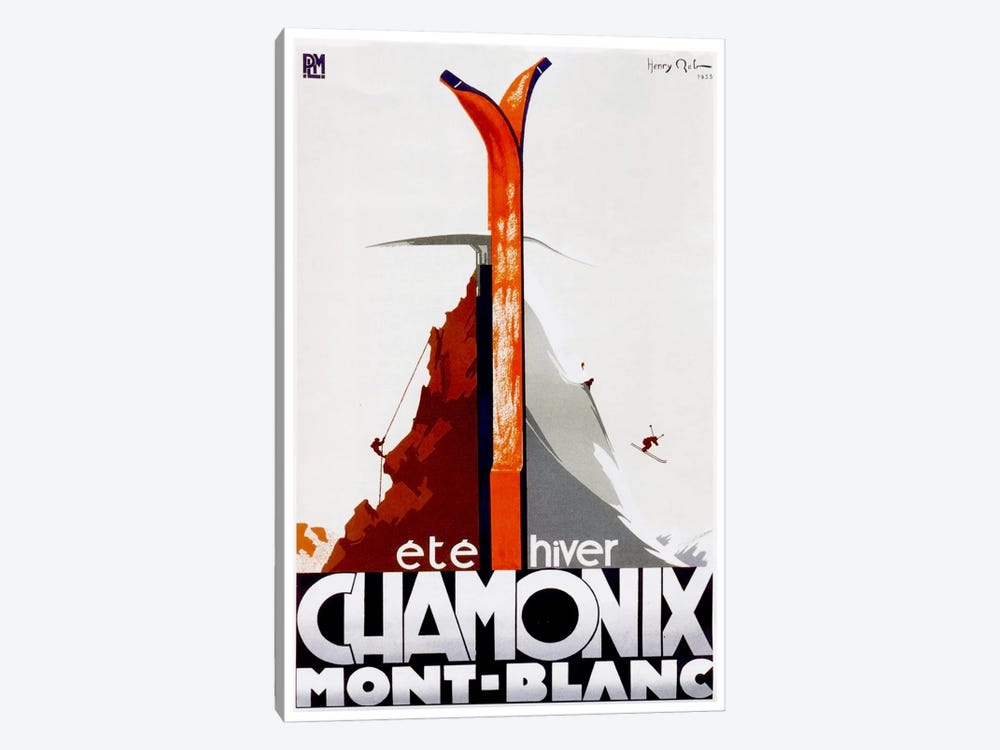 Chamonix-Mont-Blanc I by Unknown Artist 1-piece Canvas Print