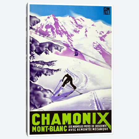 Chamonix-Mont-Blanc II Canvas Print #LIV57} by Unknown Artist Canvas Artwork
