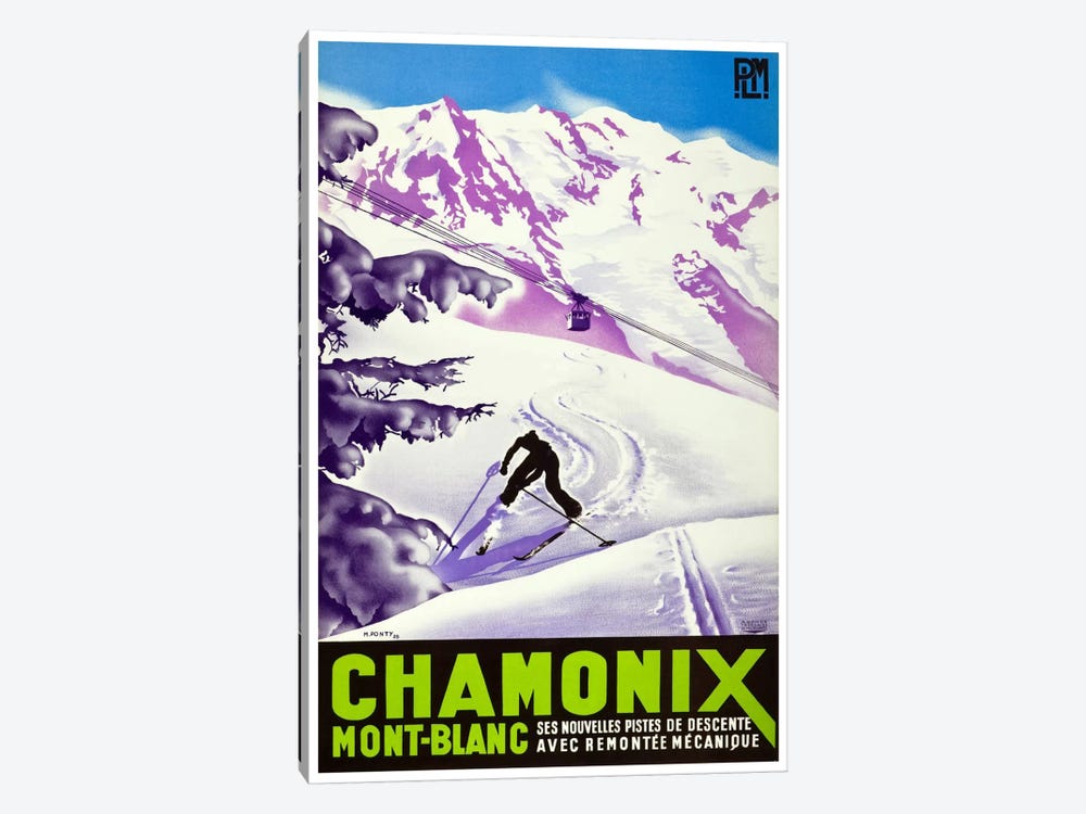 Chamonix-Mont-Blanc II by Unknown Artist 1-piece Canvas Art