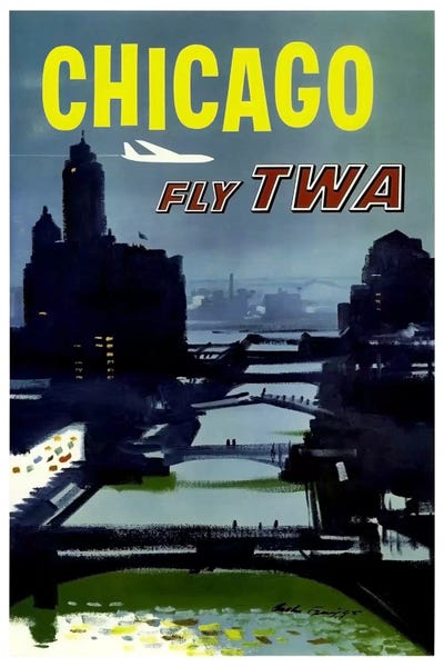 Chicago Posters: Chicago - Fly TWA by Unknown Artist