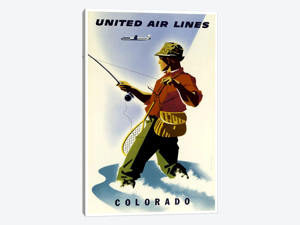 Colorado - United Airlines by Unknown Artist 1-piece Canvas Art