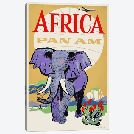 Africa - Pan Am III Canvas Print #LIV6} by Unknown Artist Canvas Art